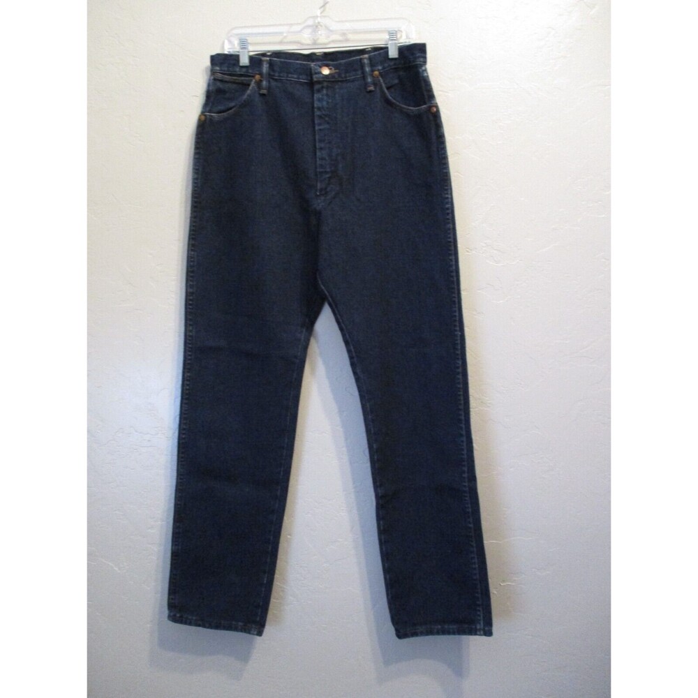 VTG Wrangler Womens Sz 15x32 High Waist Western Dark Wash Denim Jeans Country
